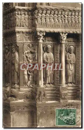 Cartes postales Arles Cathedrale Saint Trophine Detail Du Portail