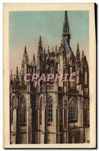 Cartes postales Mont St Michel Abbaye Abside De l&#39Eglise