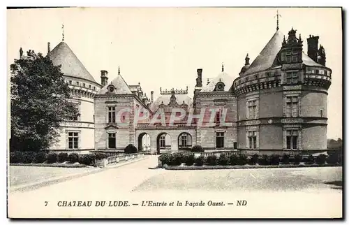 Cartes postales Chateau Du Lude L&#39Entree Et La Facade Ouest