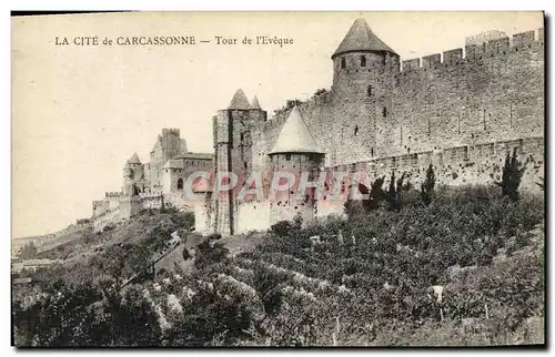 Cartes postales La Cite De Carcassonne Tour De l&#39Eveque