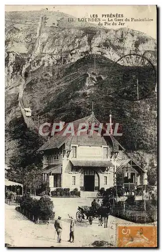 Cartes postales Les Pyrenees Lourdes La Gare Du Funiculaire Du Pic Du Jer