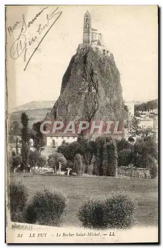 Cartes postales Le Puy Le Rocher Saint Michel