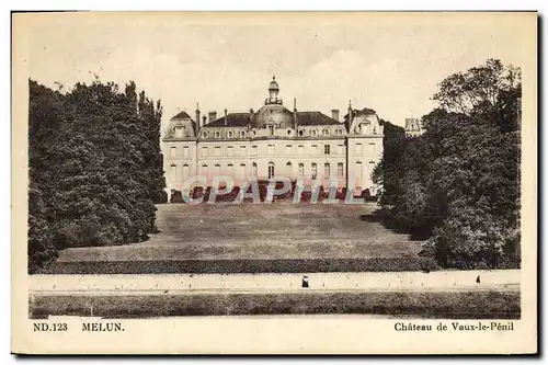 Ansichtskarte AK Melun Chateau De Vaux Le Penil