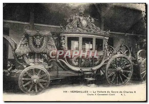 Cartes postales Versailles La Voiture Du Sacre De Charles X