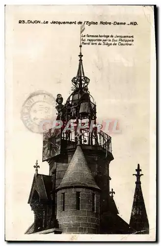 Cartes postales Dijon Le Jarquemart De l&#39Eglise Notre Dame