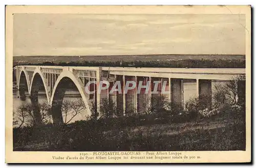 Ansichtskarte AK Plougastel Daoulas Pont Albert Louppe Viaduc d&#39acces du Pont Albert Louppe