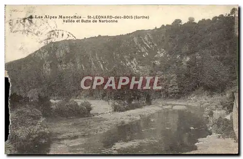 Ansichtskarte AK Les Alpes Mancelles St Leonard Des Bois Vallee Et Butte De Narbonne