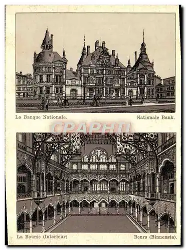 Cartes postales La Basque Nationale National Bank La Bourse Beurs Anvers
