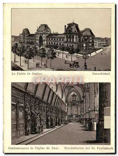 Cartes postales Le Palais De Justice Gerechtshof Confessionaux De l&#39Eglise St Paul