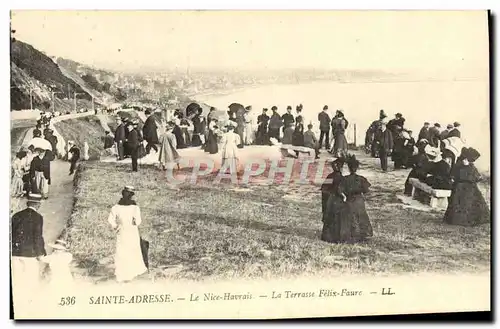 Ansichtskarte AK Sainte Adresse Le Nice Havrais La Terrasse Felix Faure