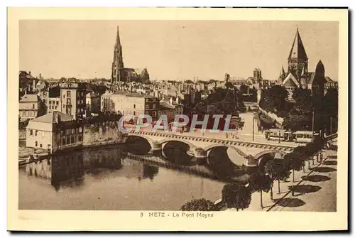 Ansichtskarte AK Metz Le Pont Moyen