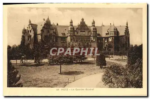 Cartes postales Metz Le Quartier General