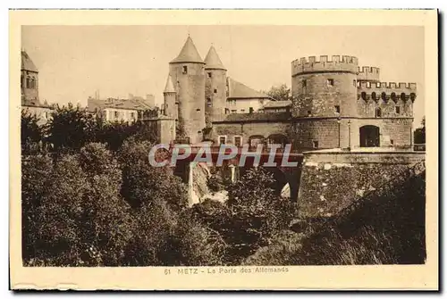 Cartes postales Metz La Porte Des Allemands