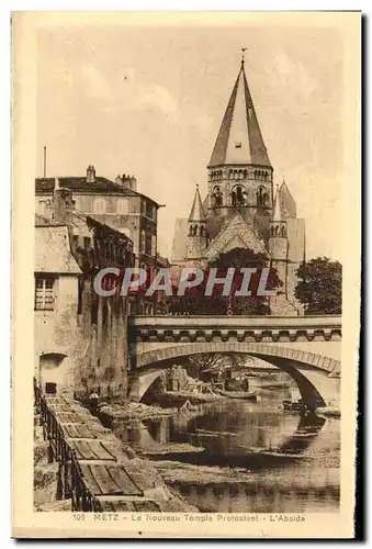 Cartes postales Metz Le Nouveau Temple Protestant L'Abside