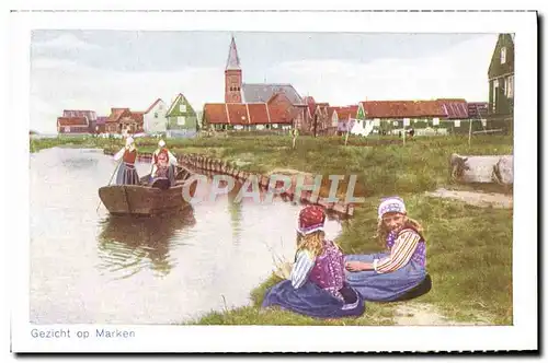 Cartes postales Gezicht Op Marken Folklore Femmes