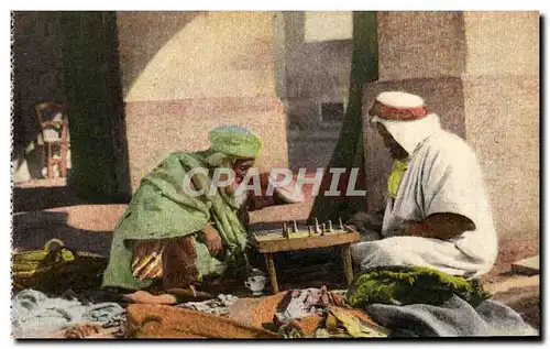 Cartes postales Joueurs d&#39Echecs Echecx Algerie