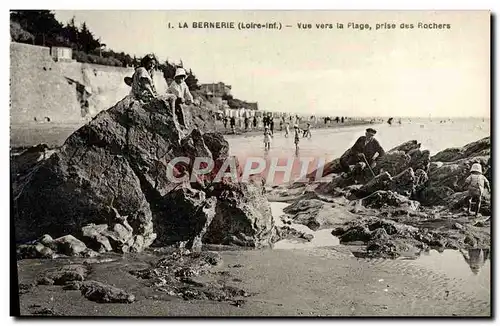 Ansichtskarte AK La Bernerie Vue Vers La Plage Prise Des Rochers