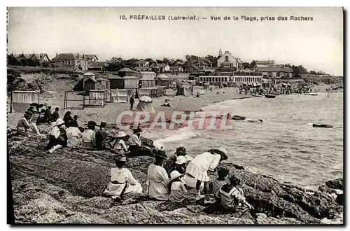 Ansichtskarte AK Prefailles Vue De La Plage Prise Des Rochers