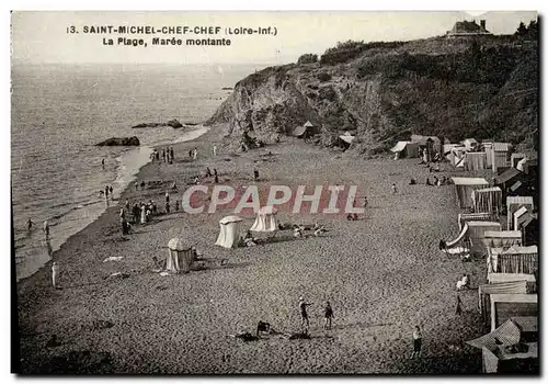 Cartes postales Saint Michel Chef Chef La Plage Maree Montante