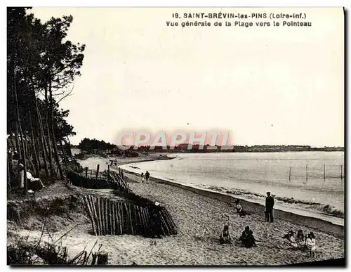 Ansichtskarte AK Saint Brevin Les Pins Vue Generale De La Plage Vers Le Pointeau