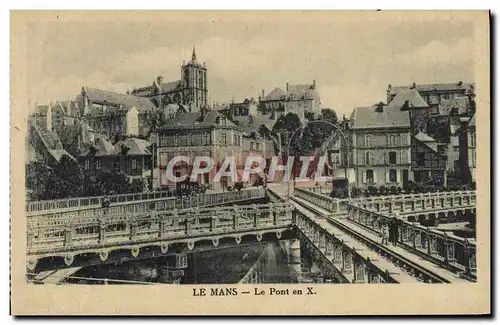 Cartes postales Le Mans Le Pont en X