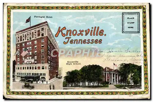 Ansichtskarte AK Enveloppe pour carte enveloppe Knoxville Tennessee