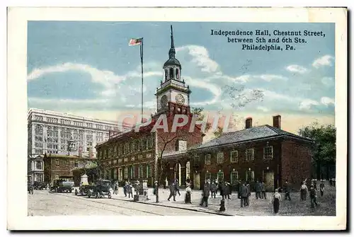 Cartes postales Independence Hall Chestnut Street Between Philadelphia Pa wm Penn Cottage Fairmount Park