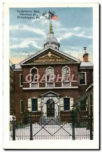 Cartes postales Carpenters Hall Chestnut St Philadelphia Pa Rittenhouse square