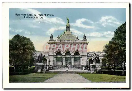 Cartes postales Memorial Hall Fairmount Park Philadelphia Pa View of East River Drive Fairmount park