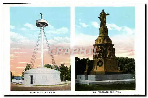 Cartes postales The Mast Of The Maine Confederate Memorial