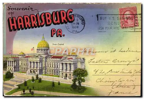 Ansichtskarte AK Livret pour Ansichtskarte AKSouvenir Of Harrisburg Pa