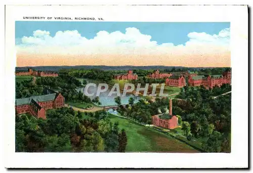 Cartes postales University Of Virginia Richmond Va City Halls