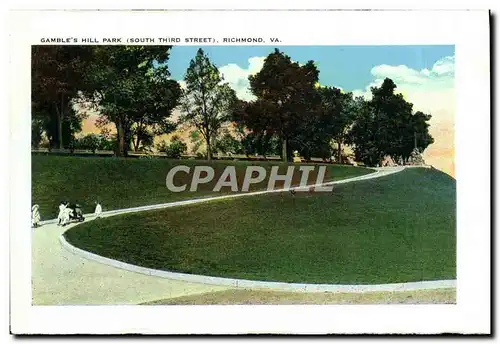 Cartes postales Gamble&#39s Hill Park Richmond Va Washington Equestrian Monument