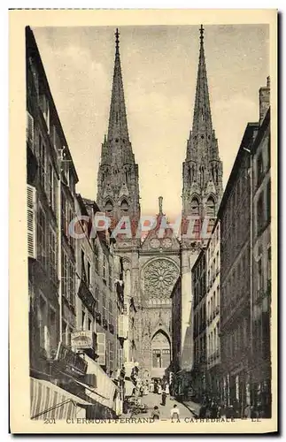 Cartes postales Clermont Ferrand La Cathedrale