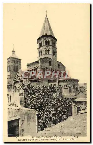 Cartes postales Clermont Ferrand Eglise Notre Dame Du Port Cote Sud Est