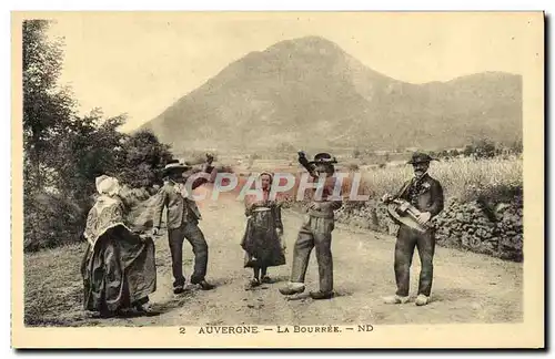 Cartes postales Auvergne La Bourree Foklore