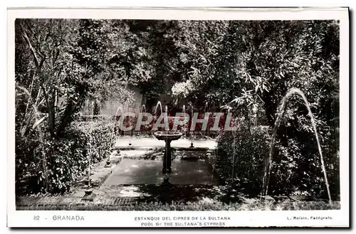 Cartes postales Granada Estanque Del Cipres De La Sultana