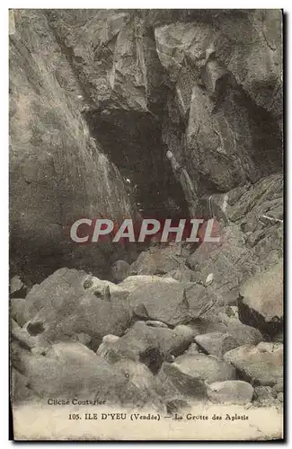Cartes postales Ile D'Yeu La Grotte des Aplatis