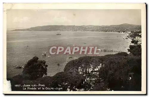 Ansichtskarte AK Juan Les Pins La Pinede et le Golfe Juan