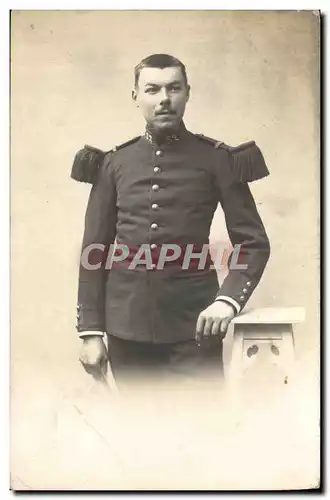 CARTE PHOTO Soldat Miltiaria (n�32 sur le col)