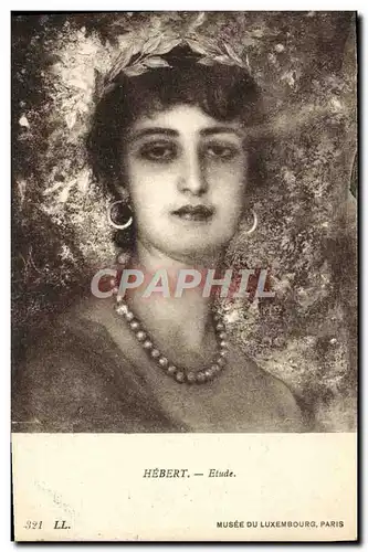 Cartes postales Hebert Etude Musee du Luxembourg