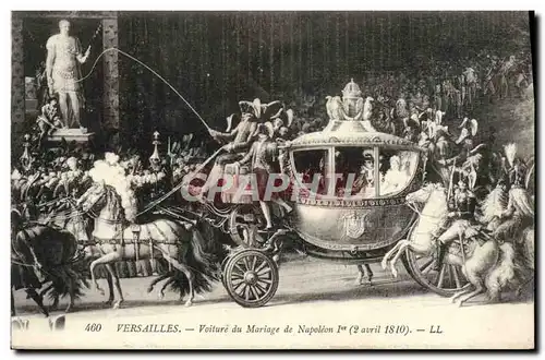 Ansichtskarte AK Versailles Voiture du Mariage de Napoleon 1er 2 avril 1810