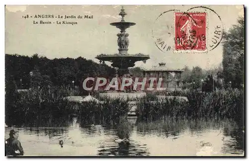 Cartes postales Angers Le Jardin du Mall Le Bassin