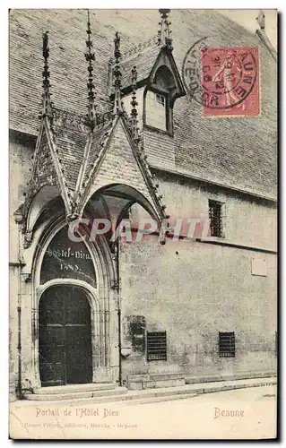 Cartes postales Beaune Portail de L&#39Hotel Dieu