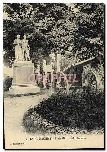 Cartes postales Saint Maixent Ecole Militaire d&#39Infanterie Militaria Canon