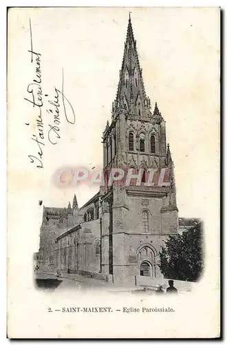 Cartes postales Saint Maixent Eglise Paroissiale