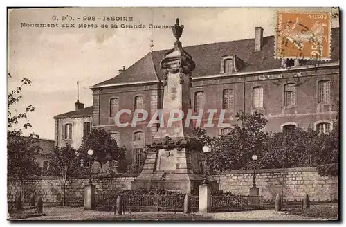 Cartes postales Issoire Monument aux Morts de la Grande guerre Militaria