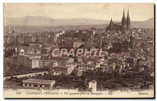 Cartes postales Clermont Ferrand Vue Generale prise de Montjufet