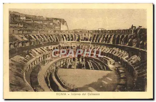 Cartes postales Roma Interno del Colosseo