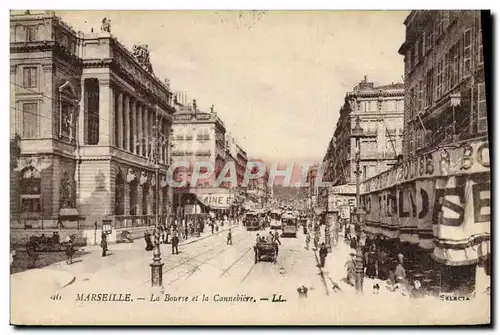 Cartes postales La Marseille La Bourse et la Cannebiere